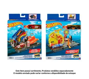 Conjunto e Pista - Hot Wheels City - Lugares Favoritos - Sortido - Mattel