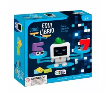 Jogo de Equilíbrio - Balança - Números e Robôs - Pais e Filhos