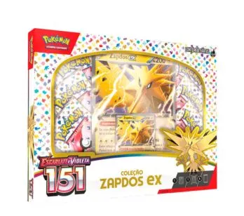 Box de Cartas - Pokémon - EV 151 - Zapdos Ex - Copag