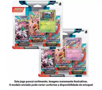 Jogo de Cartas Pokémon - Blister Triplo - EV4 Fenda Paradoxal - Sortido - Copag