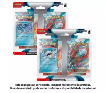Jogo de Cartas Pokémon - Blister Quadruplo - EV4 Fenda Paradoxal - Sortido - Copag