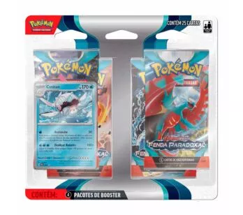 Jogo de Cartas Pokémon - Blister Quadruplo - EV4 Fenda Paradoxal - Cetitan - Copag