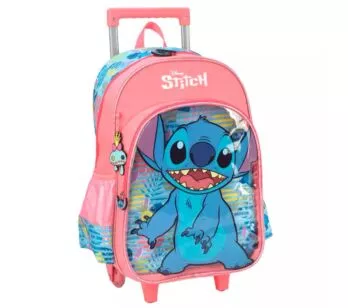 Mochila de Rodinhas Infantil - Disney - Stitch - Luxcel