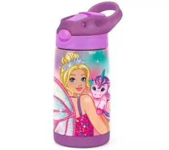 Garrafa Infantil - Aço Inox - 500ml - Barbie - Luxcel