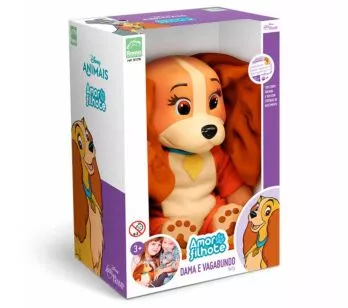 Boneca de Vinil - Amor de Filhote - Disney - Dama Baby - Roma