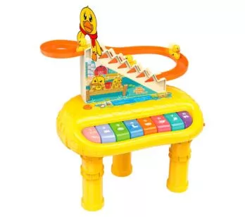 Piano Infantil - 2 em 1 - Patinho Feliz- DM Toys