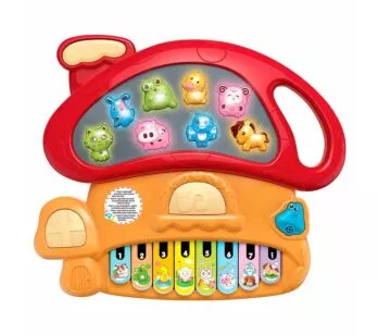 Tecladinho Infantil - Divertido Cogumelo - Vermelho - DM Toys