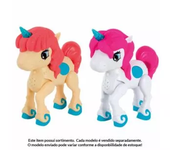 Figura Eletrônica - Baby Unicórnio com Luz e Som - Sortido - DM Toys