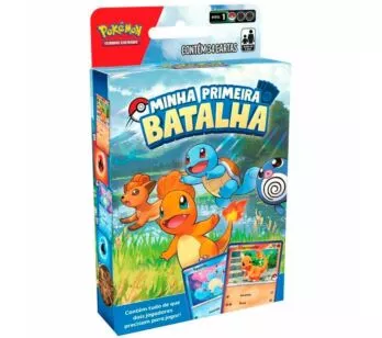 Jogo de Cartas - Pokémon - Primeira Batalha - Charmander e Squirtle - Copag