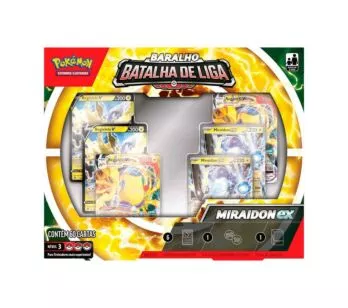 Box de Cartas - Pokémon - Batalha de Liga - Miraidon Ex - Copag