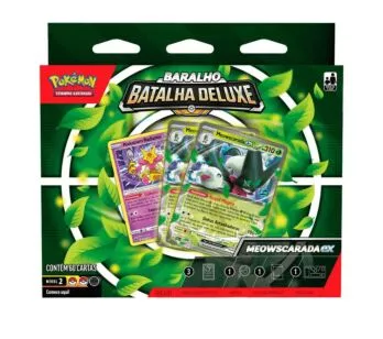 Jogo de Cartas - Pokémon - Batalha Deluxe - Meowscarada Ex - Copag