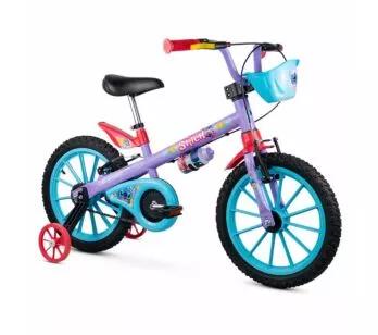 Bicicleta Infantil com Rodinhas - Aro 16 - Disney Stitch - Nathor