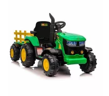 Trator Elétrico Infantil com Carreta - 12v - Verde - Zippy Toys