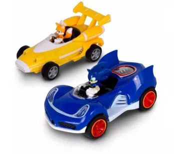 Carrinhos de Fricção - Sonic All Star Racing - Tails e Sonic - Fun Divirta-se