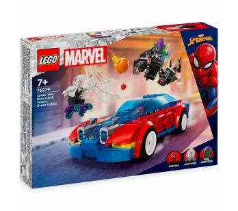 Blocos de Montar - Carro de Corrida Homem-Aranha e Duende Venom - 227 peças - LEGO Marvel Spiderman