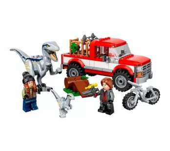 Bloco de Montar – Jurassic World –CAPTURA DOS VELOCIRAPTORES BLUE E BETA- 181 peças - LEGO