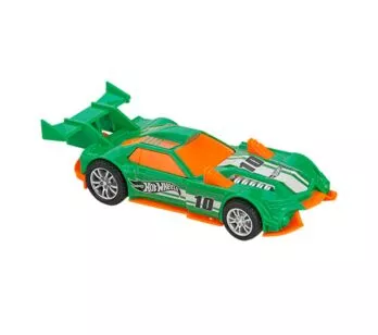 Carrinho de Fricção - Hot Wheels - Fast Racer - GT Hunter - Verde - Multikids