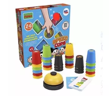 Jogo de Raciocínio Lógico - Speed Cups - Turma da Monica - Pakitoys