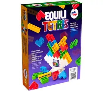 Jogo de Equilíbrio - Equili Tetris - 40 peças - Pakitoys