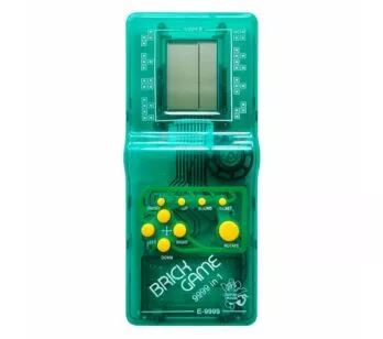 Mini Game Portátil - Brick Game 9999 In 1 - Verde - DM Toys