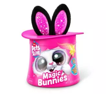 Pelúcia Interativa - Pets Alive Magic Bunnies - Coelho Preto - Candide
