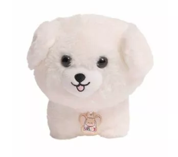 Pelúcia Infantil - Lulus Cachorrinho - Branco - Fun Divirta-se
