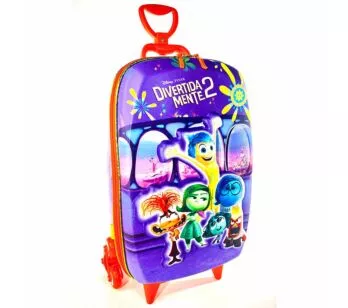 Mochila 3D de Rodinhas Infantil - Disney Divertidamente - Sala - Maxtoy