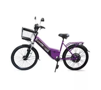 Bicicleta Elétrica - Aro 24 - New Confort 800w - Violeta - Duos Bikes