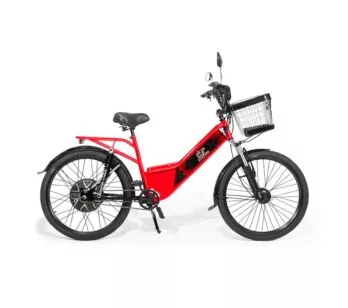 Bicicleta Elétrica - New Street Plus 800w - Vermelha - Plug and Move