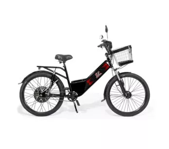 Bicicleta Elétrica - New Street Plus 800w - Preta - Plug and Move