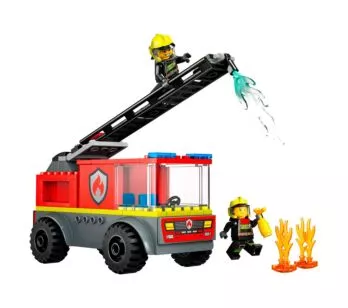 Bloco de Montar – Lego City – Caminhão de bombeiro com escada  - 82 peças - LEGO
