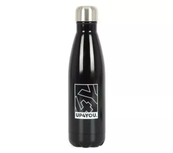 Garrafa Aço Inox - 500ml - Up4you - Clássica Preta - Luxcel