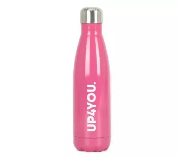 Garrafa Aço Inox - 500ml - Up4you - Clássica Rosa - Luxcel