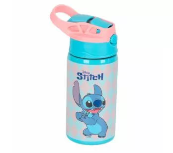 Garrafa com Bico - Aço Inox - 500ml - Disney Stitch - Luxcel