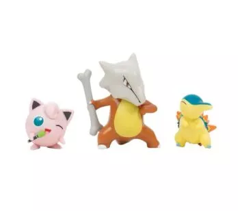 Mini Figuras - Pokémon - Cyndaquil Jigglypuff e Marowak - Sunny