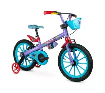 Bicicleta Infantil com Rodinhas - Aro 16 - Disney Stitch 2 - Nathor