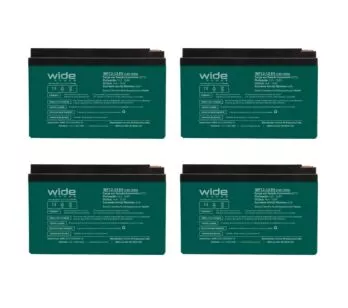 Kit 4 Baterias de Chumbo - WP12-15EV - 12v 15ah - Wide Power