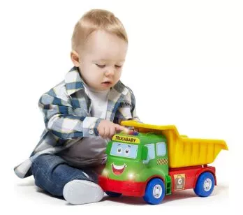 Caminhão Caçamba com Luzes e Som - Trucababy - TaTeTi 
