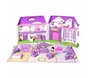 Casinha com Acessórios - Luzes e Sons - Lar Doce Lar - 32 Peças - Braskit
