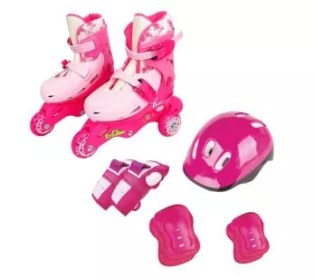 Patins Triline - 2-1 - Ajustável - 26 a 29 - Rosa - Fenix