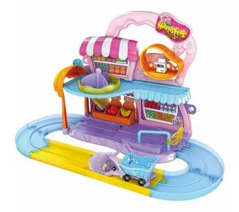 Playset Hamster com Figura - Mercado - Hamsters in a House - Candide
