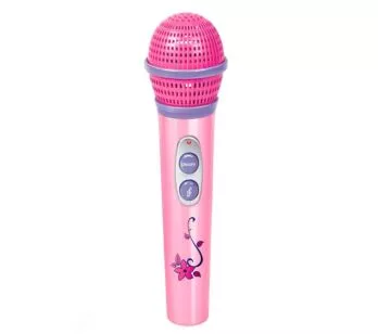 Microfone Infantil Musical - Agradáveis Melodias - Rosa - Fenix Brinquedos