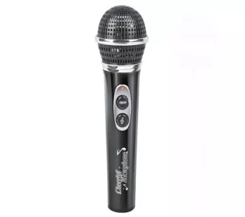 Microfone Infantil Musical -  Agradáveis Melodias - Preto - Fenix Brinquedos