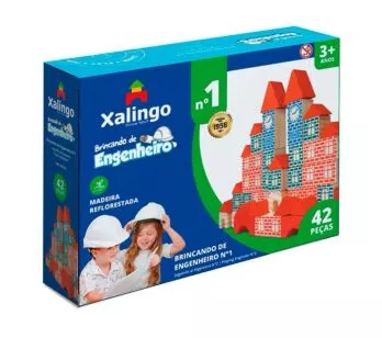 Blocos de Montar - Brincando de Engenheiro 1 - 42 peças - Xalingo