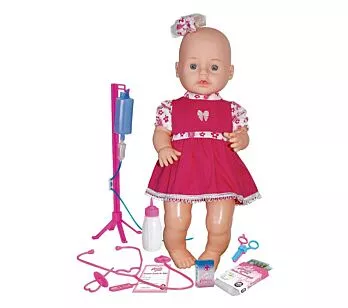 Boneca com Acessórios - 38 cm - Analu - Sorinho - Sid-Nyl