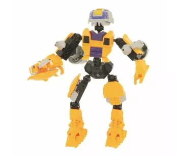 Blocos de Montar - Robô Guerreiro - Yellow Armor - 57 peças - Xalingo