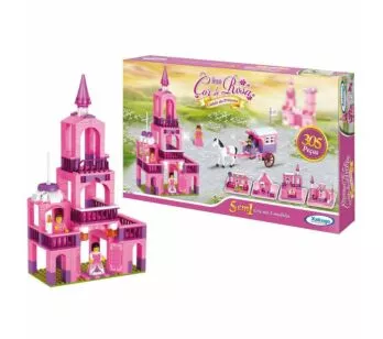 Blocos de Montar - Castelo da Princesa - 305 Peças - Xalingo 