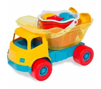 Caminhão - Dino Praia com Baldinho e Acessórios - Cardoso Toys