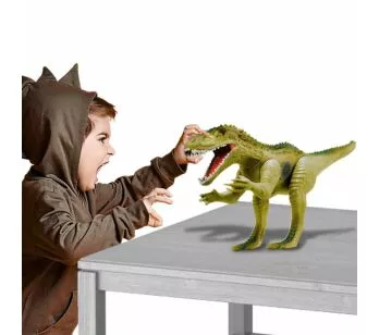 Figura Eletrônica - Dinossauro Furious com Som - Verde - Adijomar