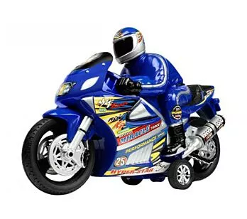 Moto de Fricção - Moto Racer - Azul - Líder Brinquedos